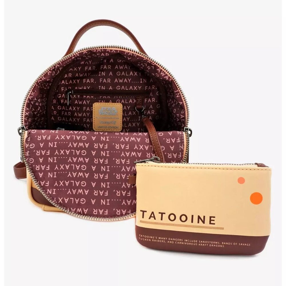 Loungefly Star Wars Tatooine Mini Convertible Backpack with Pouch - Picture 6 of 8